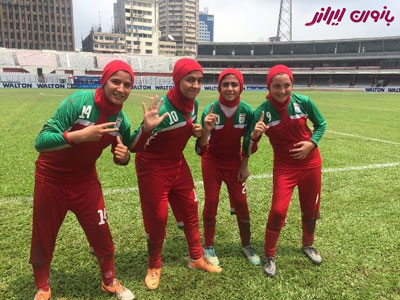 عکس فوتبال زنانتیم ملی فوتبال نوجوانان بانوان ایران , قرقیزستان را گلباران کرد