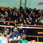 حضور بانوان ایرانی در بازی والیبال ایران و صربستان